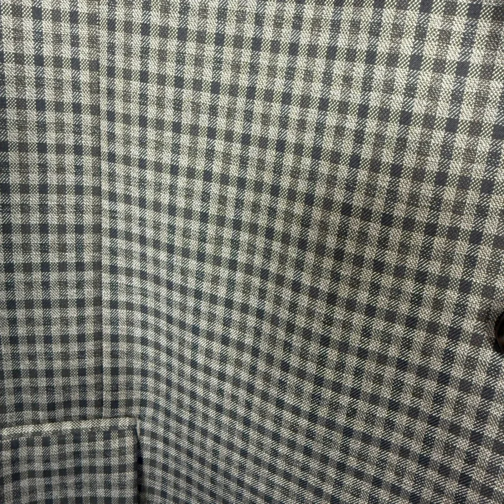 Lauren Ralph Lauren Brown Checkered Polyester Blend Sport Jacket/Blazer 46L